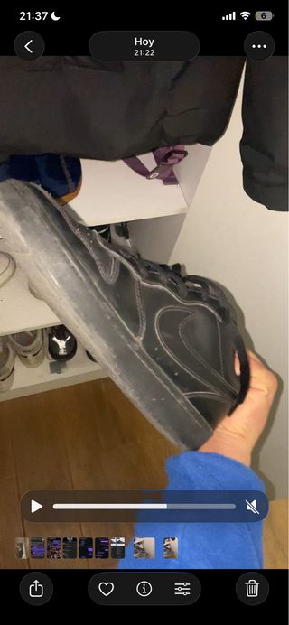 Nike Court Vision Negras Talla 40