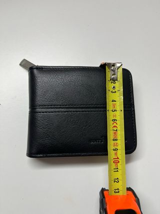 Cartera Negra con Cremallera