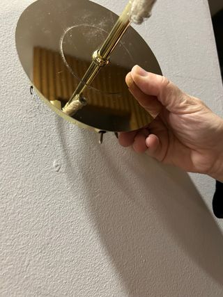 Aplique de pared dorado