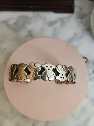 Pulsera Tous Oso Plata maciza