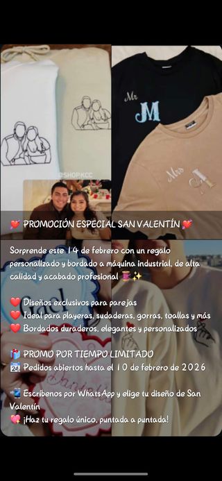 2 Felpe ricamate per San Valentino