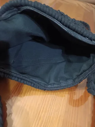 Bolso de mano macramé negro