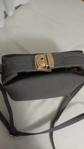 Bolso bandolera "Doctor Bag" gris