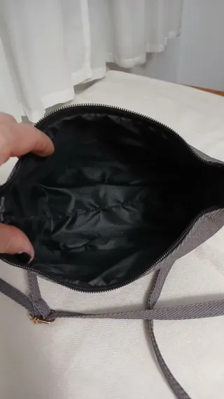 Bolso bandolera "Doctor Bag" gris