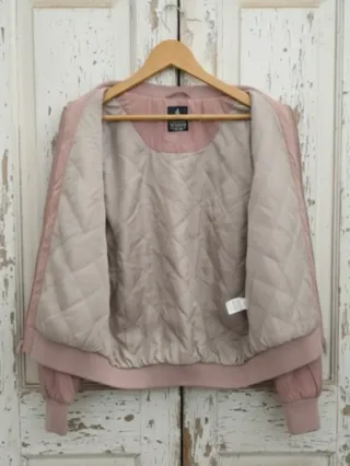 Chaqueta bomber rosa palo talla L