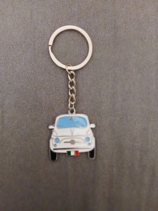 3 pz. Portachiavi Fiat 500 Auto Italiana Vintage