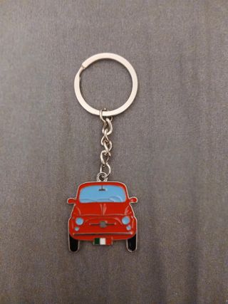 3 pz. Portachiavi Fiat 500 Auto Italiana Vintage
