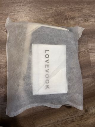 Mochila LOVEVOOK gris y blanca