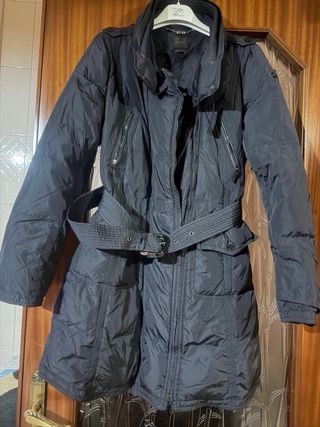 Piumino Seventy nero con cintura