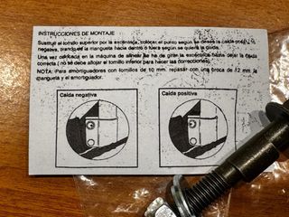Tornillos Excéntricos Regulación Caídas