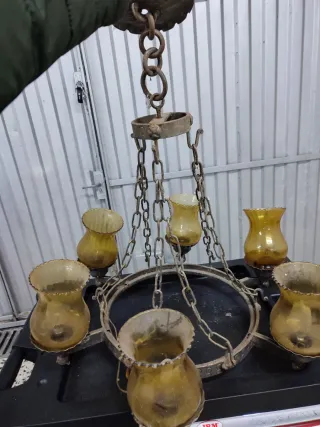 Lámparas colgantes antiguas