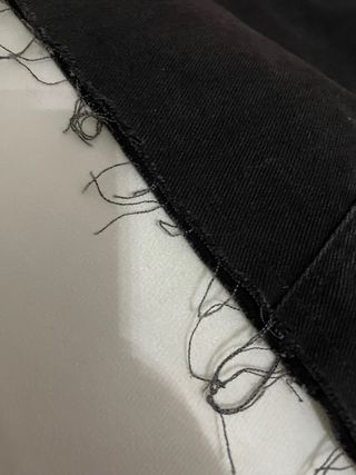 Minigonna Calliope denim nera