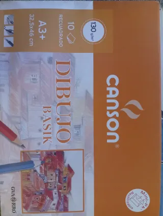 Láminas Dibujo Canson Basik A3+ 130g/m²