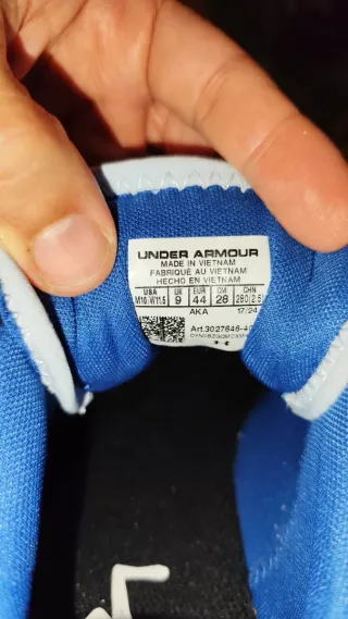 Zapatillas Under Armour Azul y Negro