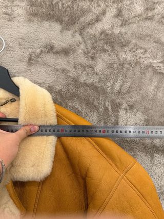 Giacca Shearling Vintage Pelle Scamosciata Uomo