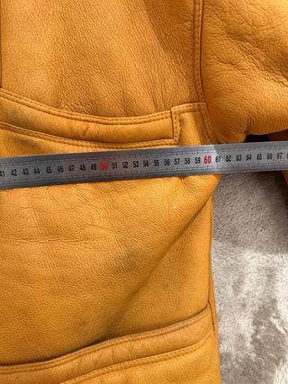 Giacca Shearling Vintage Pelle Scamosciata Uomo