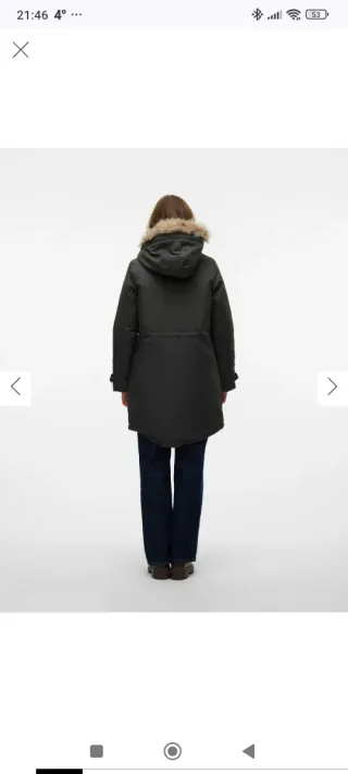 Abrigo verde oliva Vero Moda Talla M