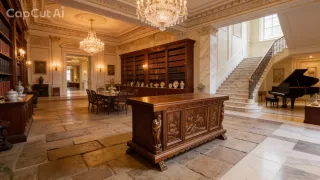 Baúl antiguo de madera tallada