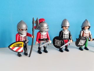Lote 5 Guerreros Medievales Playmobil