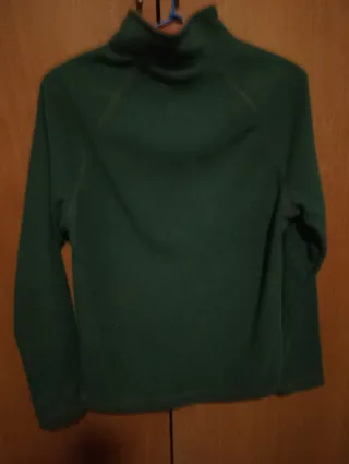 Forro polar verde y  naranja