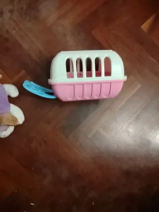 Transportín para perro y peluche