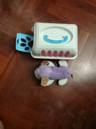 Transportín para perro y peluche