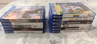 PS4 (PlayStation 4) + 11 Juegos + 2 mandos