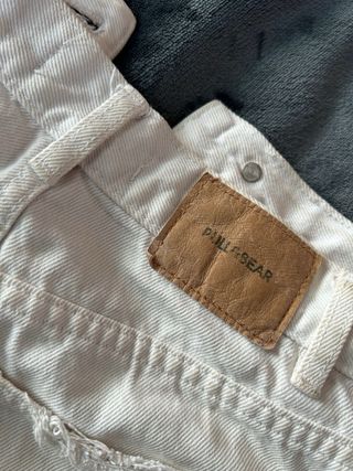 Shorts vaqueros blancos Pull&Bear (original)
