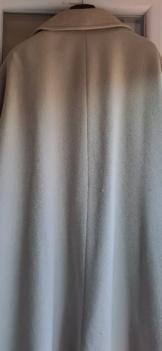 Cappotto donna vintage grigio celeste