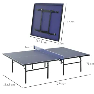 Mesa de ping pong plegable