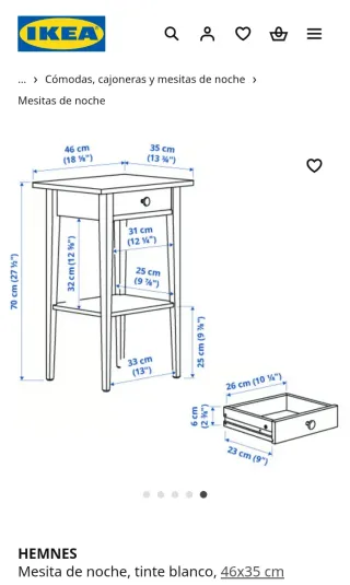 Comodini HEMNES IKEA