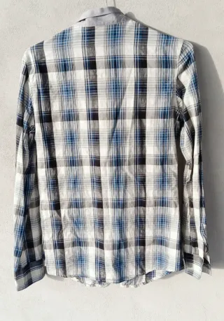 Camicia con volant donna, Aglini, tg 40, blu