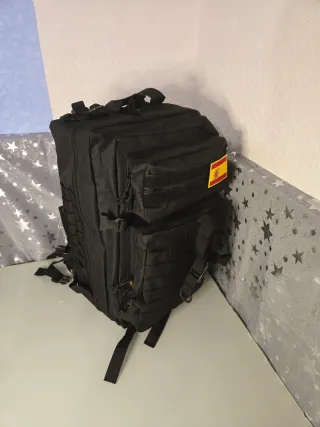 Mochila Táctica 50L Viajes Camping Negra