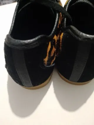 Zapatillas Zara Piel Animal Print Talla 38