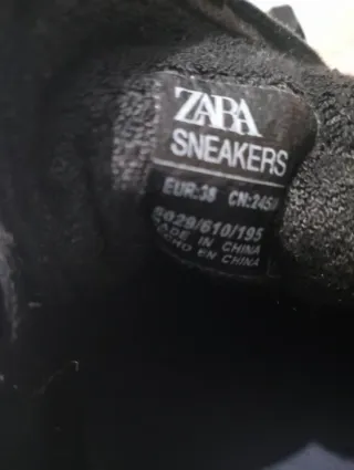 Zapatillas Zara Piel Animal Print Talla 38