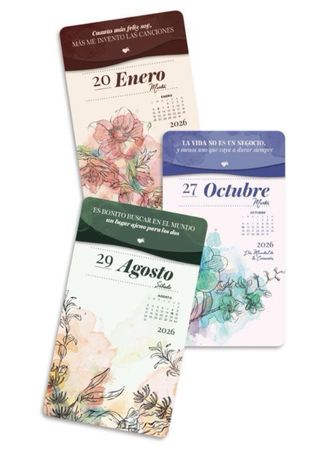 Calendario Tarjetas 2026 La Vecina Rubia