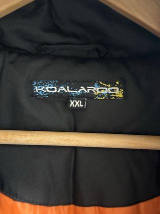 Abrigo MODALINK Negro Naranja Talla XXL