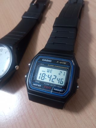 Reloj Casio Analógico y Digital Negro
