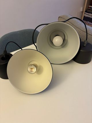 Lámparas de techo negras Ikea ( Pack de 2 )