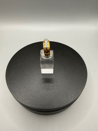 Ref 232 Anillo Oro 18k con Diamantes Auténticos