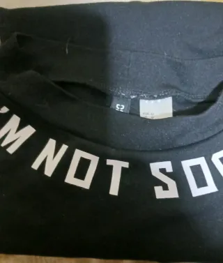 Camiseta Negra I'M NOT SORRY