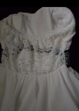 Abito elegante bianco taglia S/M