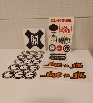 Lote de 10 Pegatinas Surf, Skate, Snowboard