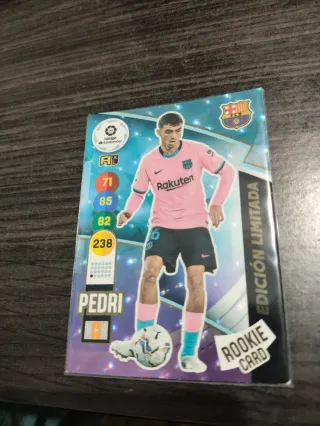 Pedri Rookie Edición Limitada carta cromo