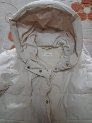 Abrigo Mango Beige Talla XS