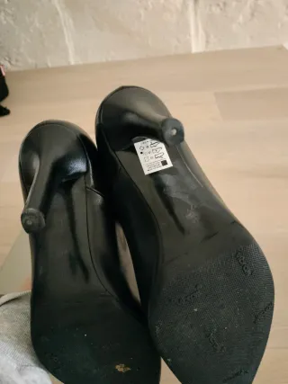 Scarpe tacco pelle nere