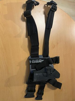 Pistolera Táctica Pierna Negra