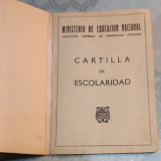 Cartilla de Escolaridad Ministerio Educación Nacio