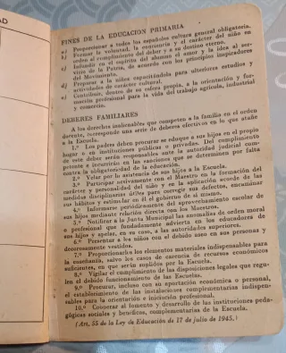 Cartilla de Escolaridad Ministerio Educación Nacio