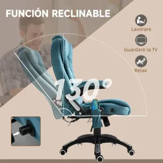 Silla de Oficina con Masaje y Reposapiés